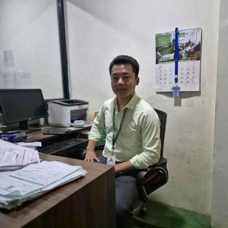 At work — Nabil Bank